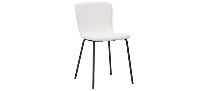Katy Ruokatuoli, Valkoinen buklee / Metallijalat musta