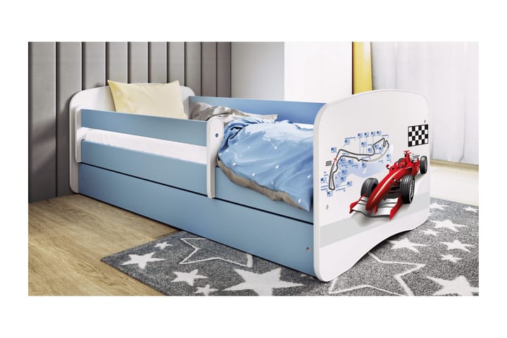 Lastensänky Formula 140x70 cm Sininen - Babydreams - Huonekalut - Lasten kalusteet - Lastensängyt & juniorisängyt - Tavallinen lastensänky