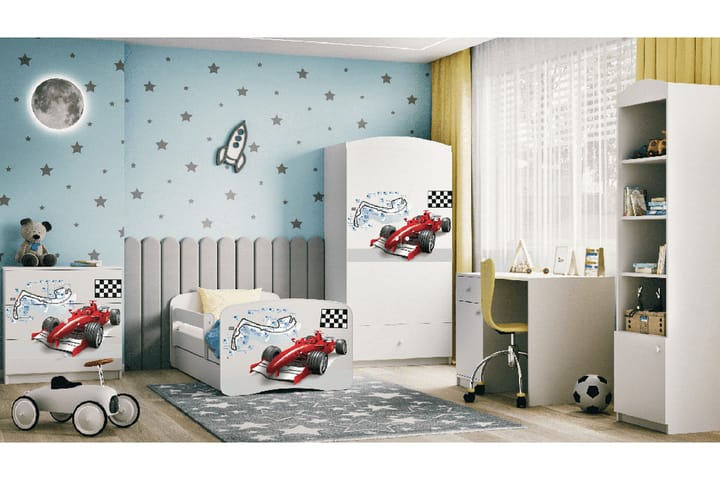 Lastensänky Formula Säilytyslaatikolla 80x160 cm Valkoinen - Babydreams - Huonekalut - Lasten kalusteet - Lastensängyt & juniorisängyt - Tavallinen lastensänky