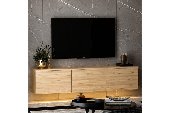 Neon tv-taso 160x32 cm tummansininen - Hanah Home - Huonekalut - TV- & Mediakalusteet - Tv taso & Mediataso