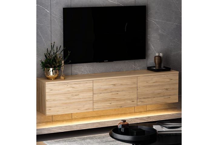 Neon tv-taso 160x32 cm tummansininen - Hanah Home - Huonekalut - TV- & Mediakalusteet - Tv taso & Mediataso