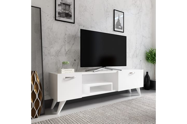 Irma tv-taso 150x29,6 cm valkoinen - Hanah Home - Huonekalut - TV- & Mediakalusteet - Tv taso & Mediataso