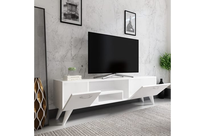 Irma tv-taso 150x29,6 cm valkoinen - Hanah Home - Huonekalut - TV- & Mediakalusteet - Tv taso & Mediataso