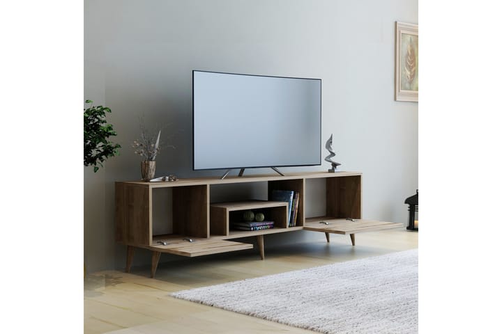 Irma tv-taso 150x29,6 cm ruskea - Hanah Home - Huonekalut - TV- & Mediakalusteet - Tv taso & Mediataso