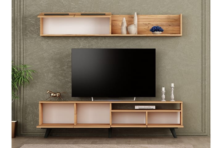 Mono tv-kalustesetti 180x22 cm tummansininen - Hanah Home - Huonekalut - TV- & Mediakalusteet - TV-kalustepaketti