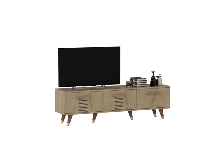 Asimo tv-taso 150x35 cm ruskea - Hanah Home - Huonekalut - TV- & Mediakalusteet - Tv taso & Mediataso