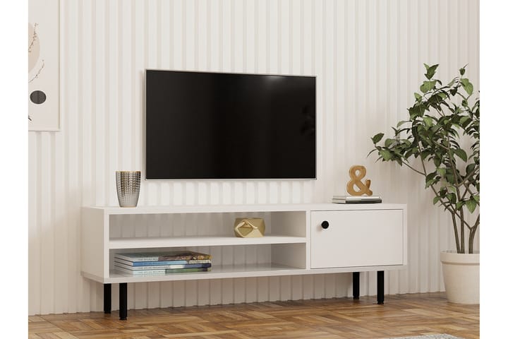 Aegonfort Tv-taso 120 cm - Valkoinen - Huonekalut - TV- & Mediakalusteet - Tv taso & Mediataso