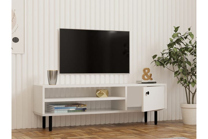 Aegonfort Tv-taso 120 cm - Valkoinen - Huonekalut - TV- & Mediakalusteet - Tv taso & Mediataso