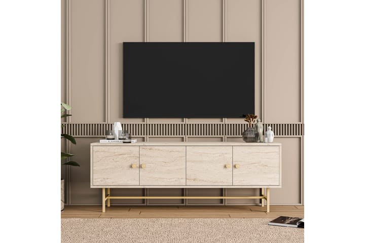 Almasi Tv-taso 150 cm - Beige - Huonekalut - TV- & Mediakalusteet - Tv taso & Mediataso