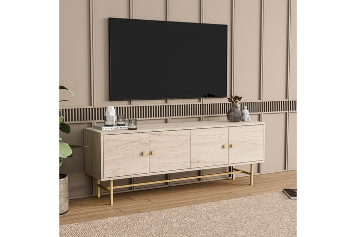 Almasi Tv-taso 150 cm - Beige - Huonekalut - TV- & Mediakalusteet - Tv taso & Mediataso