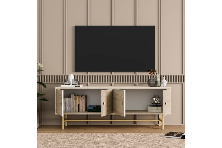 Almasi Tv-taso 150 cm - Beige - Huonekalut - TV- & Mediakalusteet - Tv taso & Mediataso