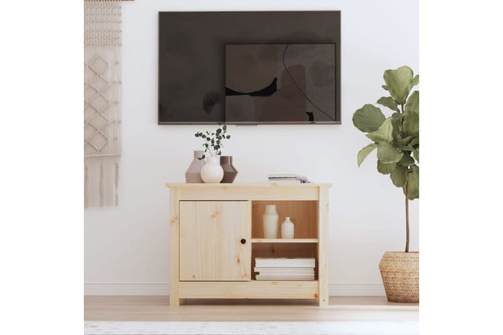 beBasic TV-kaappi 70x36,5x52 cm täysi mänty - Ruskea - Huonekalut - TV- & Mediakalusteet - Tv taso & Mediataso