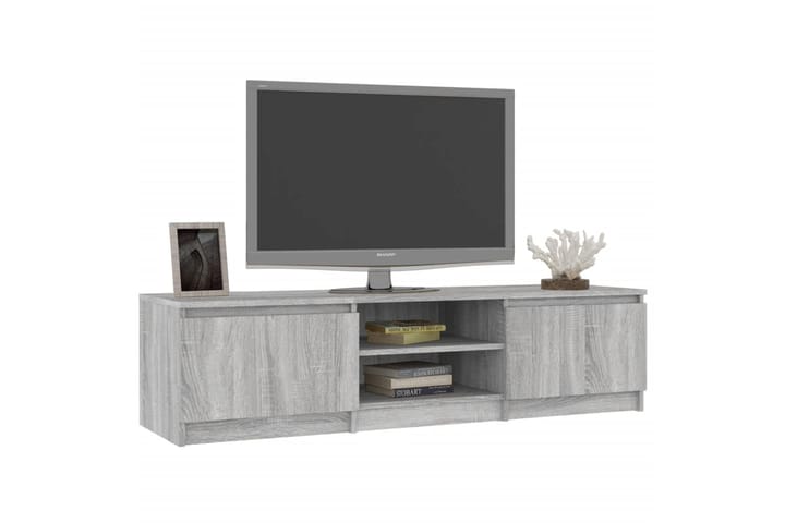 beBasic TV-taso harmaa Sonoma 140x40x35,5 cm tekninen puu - Harmaa - Huonekalut - TV- & Mediakalusteet - Tv taso & Mediataso