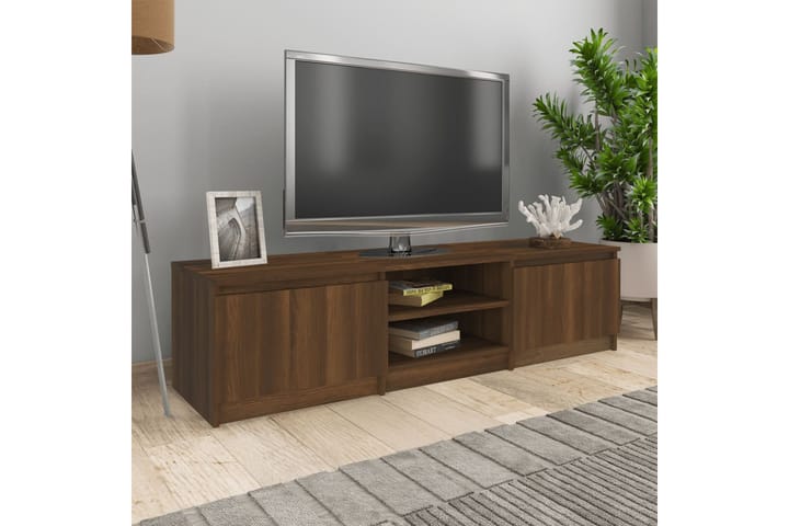 beBasic TV-taso ruskea tammi 140x40x35,5 cm tekninen puu - Ruskea - Huonekalut - TV- & Mediakalusteet - Tv taso & Mediataso