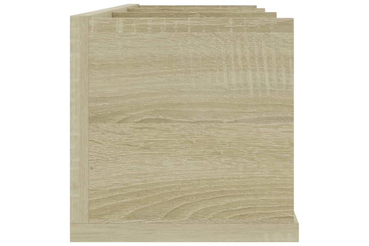 CD-seinähylly Sonoma-tammi 75x18x18 cm lastulevy - Beige - CD-hylly & DVD-hylly