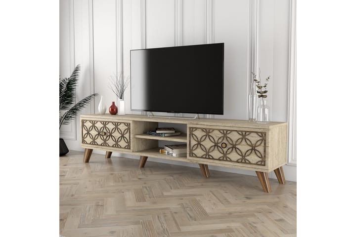 Chass Tv-taso 180 cm - Beige - Huonekalut - TV- & Mediakalusteet - Tv taso & Mediataso