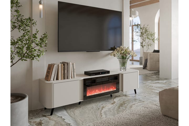 Clement TV-taso 200 cm - Beige - Huonekalut - TV- & Mediakalusteet - Tv taso & Mediataso