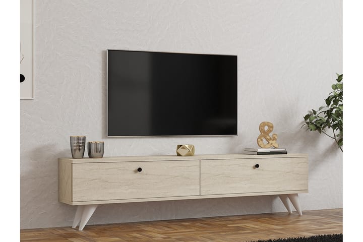 Djarhint Tv-taso 160 cm - Beige - Huonekalut - TV- & Mediakalusteet - Tv taso & Mediataso