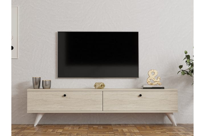 Djarhint Tv-taso 160 cm - Beige - Huonekalut - TV- & Mediakalusteet - Tv taso & Mediataso