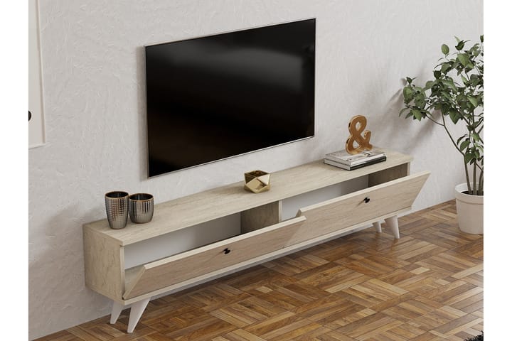 Djarhint Tv-taso 160 cm - Beige - Huonekalut - TV- & Mediakalusteet - Tv taso & Mediataso