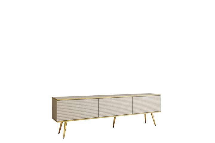 Edson Tv-taso 175 cm - Beige/Kulta - Huonekalut - TV- & Mediakalusteet - Tv taso & Mediataso