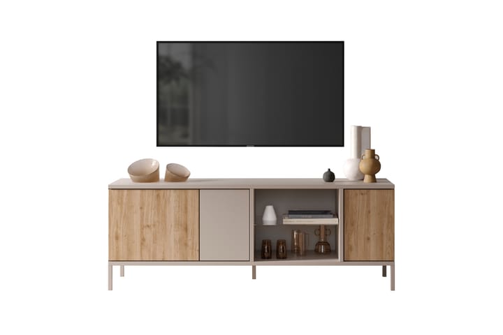 Gent TV-taso 160x43 cm - Harmaa/Ruskea - Huonekalut - TV- & Mediakalusteet - Tv taso & Mediataso