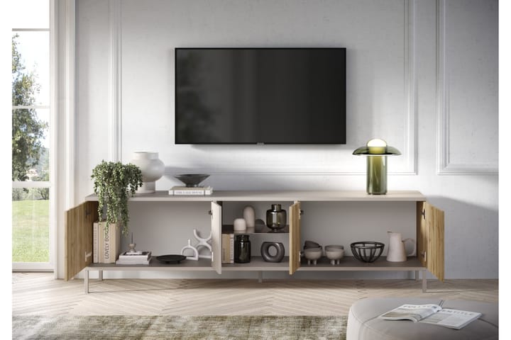 Gent TV-taso 210x43 cm - Ruskea - Huonekalut - TV- & Mediakalusteet - Tv taso & Mediataso