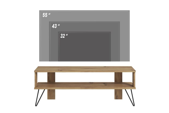 Greger TV-taso 120 cm - Tammi - Huonekalut - TV- & Mediakalusteet - Tv taso & Mediataso