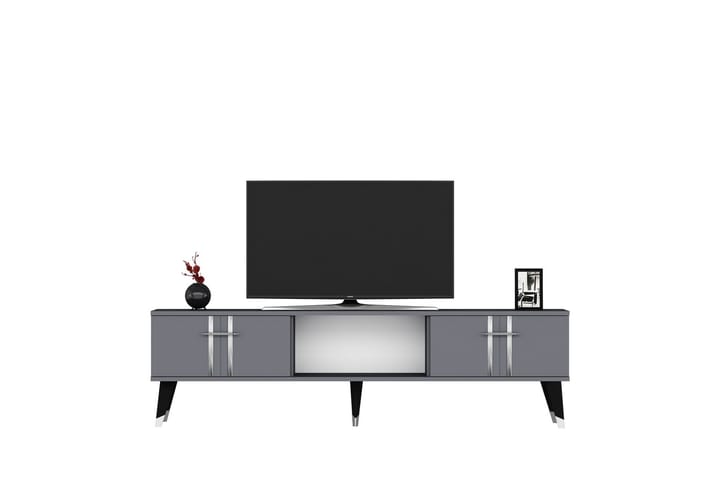 Harsum Tv-taso 150 cm - Antrasiitti/Hopea - Huonekalut - TV- & Mediakalusteet - Tv taso & Mediataso