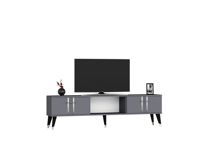 Harsum Tv-taso 150 cm - Antrasiitti/Hopea - Huonekalut - TV- & Mediakalusteet - Tv taso & Mediataso