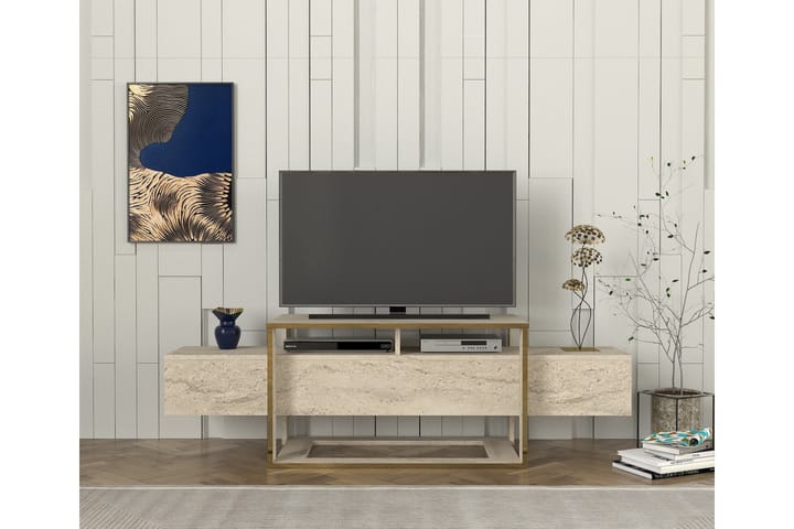 Herb Tv-taso 160 cm - Beige - Huonekalut - TV- & Mediakalusteet - Tv taso & Mediataso