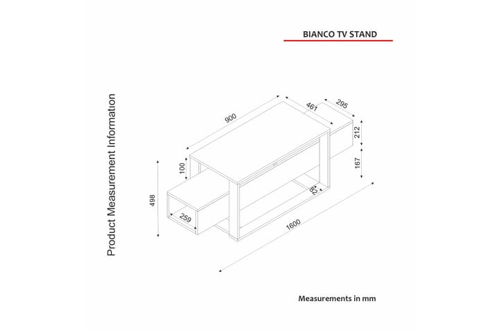 Herb Tv-taso 160 cm - Beige - Huonekalut - TV- & Mediakalusteet - Tv taso & Mediataso