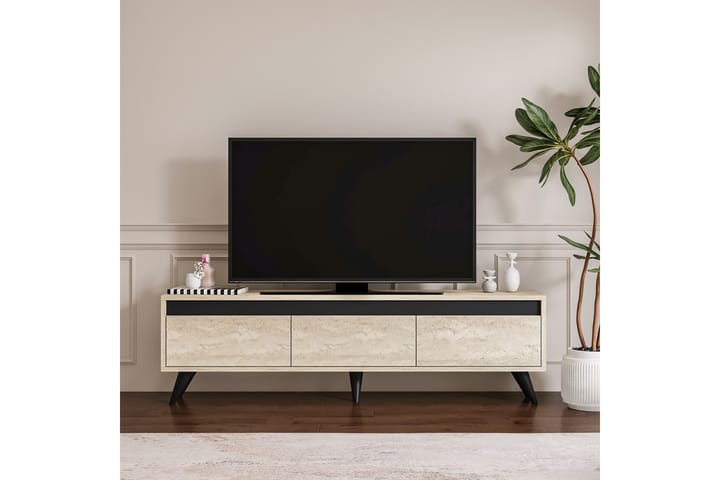 Hume Tv-taso 150 cm - Beige/Antrasiitti - Huonekalut - TV- & Mediakalusteet - Tv taso & Mediataso