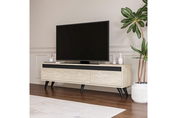 Hume Tv-taso 150 cm - Beige/Antrasiitti - Huonekalut - TV- & Mediakalusteet - Tv taso & Mediataso