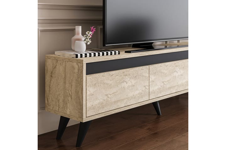 Hume Tv-taso 150 cm - Beige/Antrasiitti - Huonekalut - TV- & Mediakalusteet - Tv taso & Mediataso