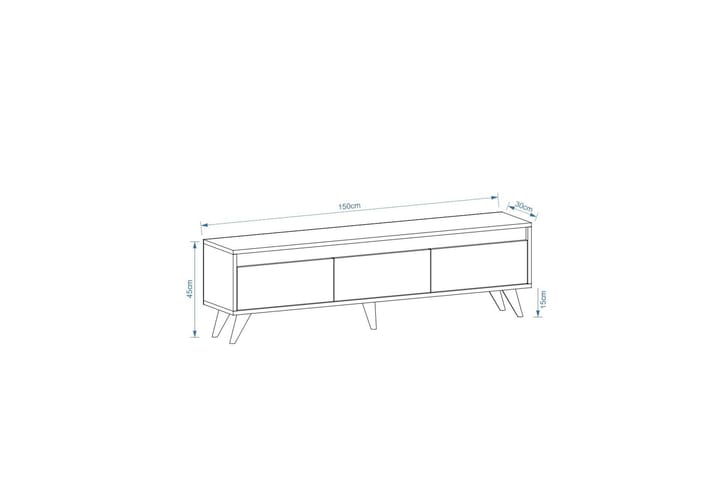 Hume Tv-taso 150 cm - Tammi - Huonekalut - TV- & Mediakalusteet - Tv taso & Mediataso