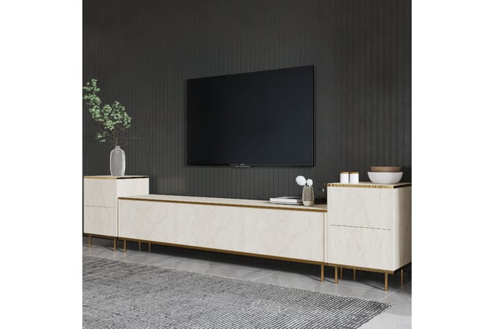 Imaj Tv-taso 180 cm - Beige/Kulta - Huonekalut - TV- & Mediakalusteet - Tv taso & Mediataso