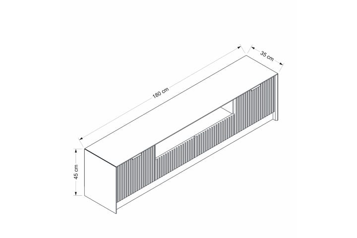 Luxe Tv-taso 180 cm - Hiekkakivi - Huonekalut - TV- & Mediakalusteet - Tv taso & Mediataso