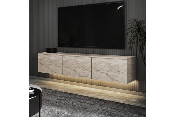 Neon Tv-taso 160 cm Beige - Beige - Huonekalut - TV- & Mediakalusteet - Tv taso & Mediataso