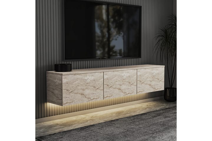 Neon Tv-taso 160 cm Beige - Beige - Huonekalut - TV- & Mediakalusteet - Tv taso & Mediataso