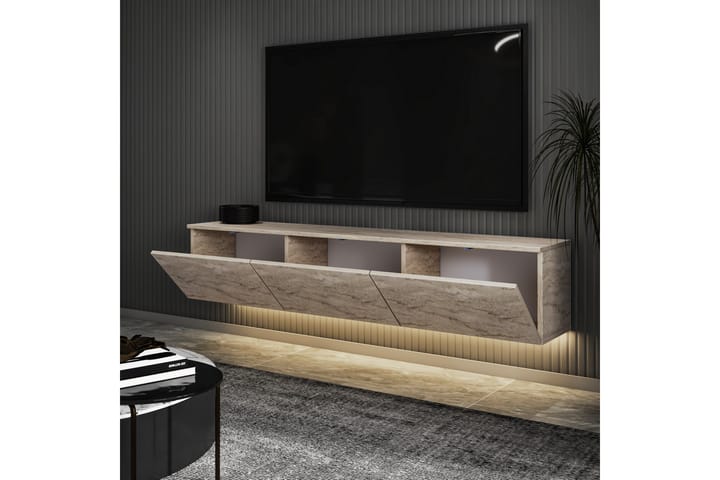 Neon Tv-taso 160 cm Beige - Beige - Huonekalut - TV- & Mediakalusteet - Tv taso & Mediataso