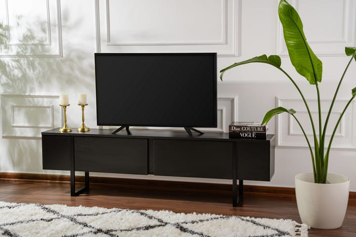 Serenity Tv-taso 180x30 cm - Musta - Huonekalut - TV- & Mediakalusteet - Tv taso & Mediataso