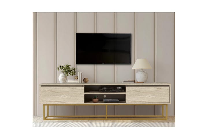 Toporias Tv-taso 180 cm - Beige - Huonekalut - TV- & Mediakalusteet - Tv taso & Mediataso