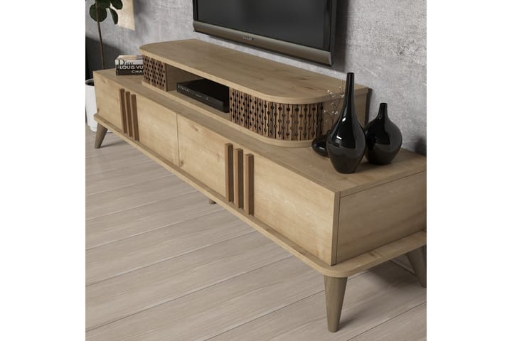 TV-kalustepaketti Amtorp 168 cm - Beige - Huonekalut - TV- & Mediakalusteet - TV-kalustepaketti