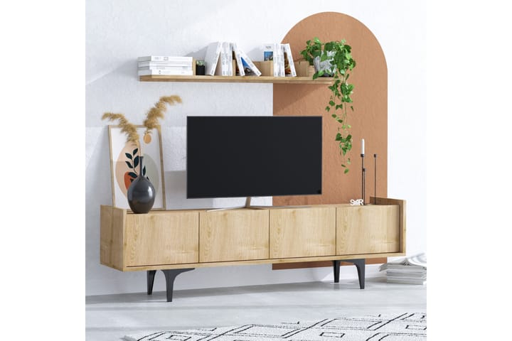 TV-kalustesetti Urgby 150x57 cm - Sininen - Huonekalut - TV- & Mediakalusteet - TV-kalustepaketti