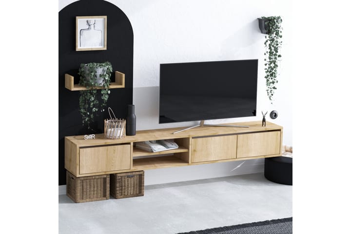 TV-kalustesetti Urgby 180x25 cm - Sininen - Huonekalut - TV- & Mediakalusteet - TV-kalustepaketti