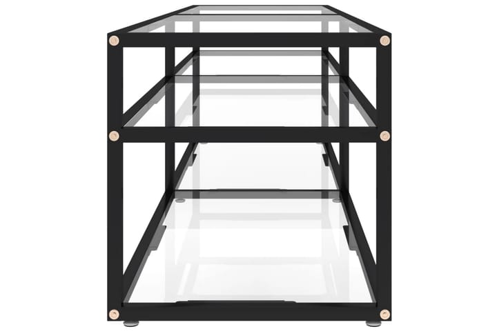 TV-taso läpikuultava 160x40x40,5 cm karkaistu lasi - Läpinäkyvä - Huonekalut - TV- & Mediakalusteet - Tv taso & Mediataso