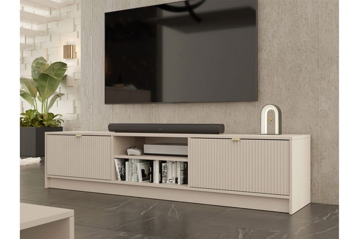 TV-taso Novaj 180 cm - Beige - Huonekalut - TV- & Mediakalusteet - Tv taso & Mediataso