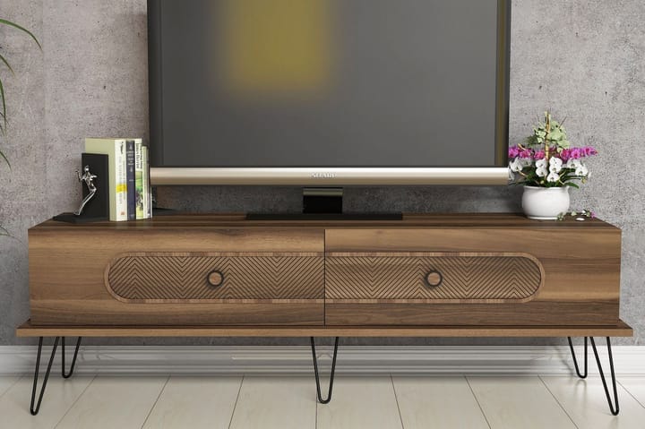 TV-taso Amtorp 145 cm - Ruskea - Huonekalut - TV- & Mediakalusteet - Tv taso & Mediataso