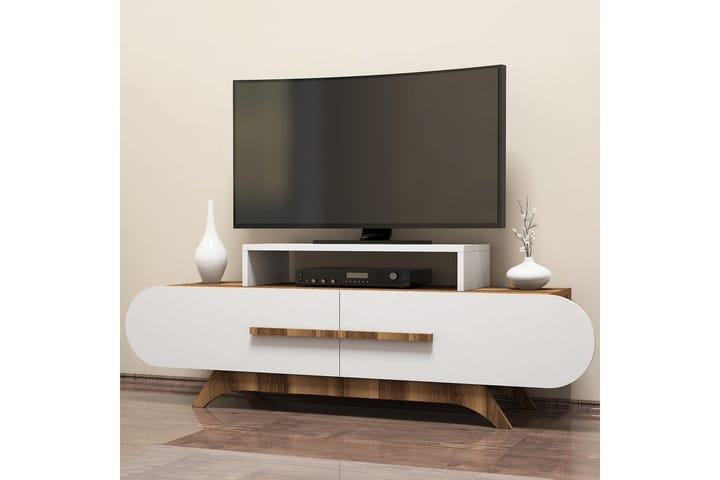 TV-taso Amtorp 145 cm - Ruskea/Valkoinen - Huonekalut - TV- & Mediakalusteet - Tv taso & Mediataso